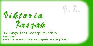 viktoria kaszap business card
