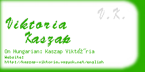 viktoria kaszap business card